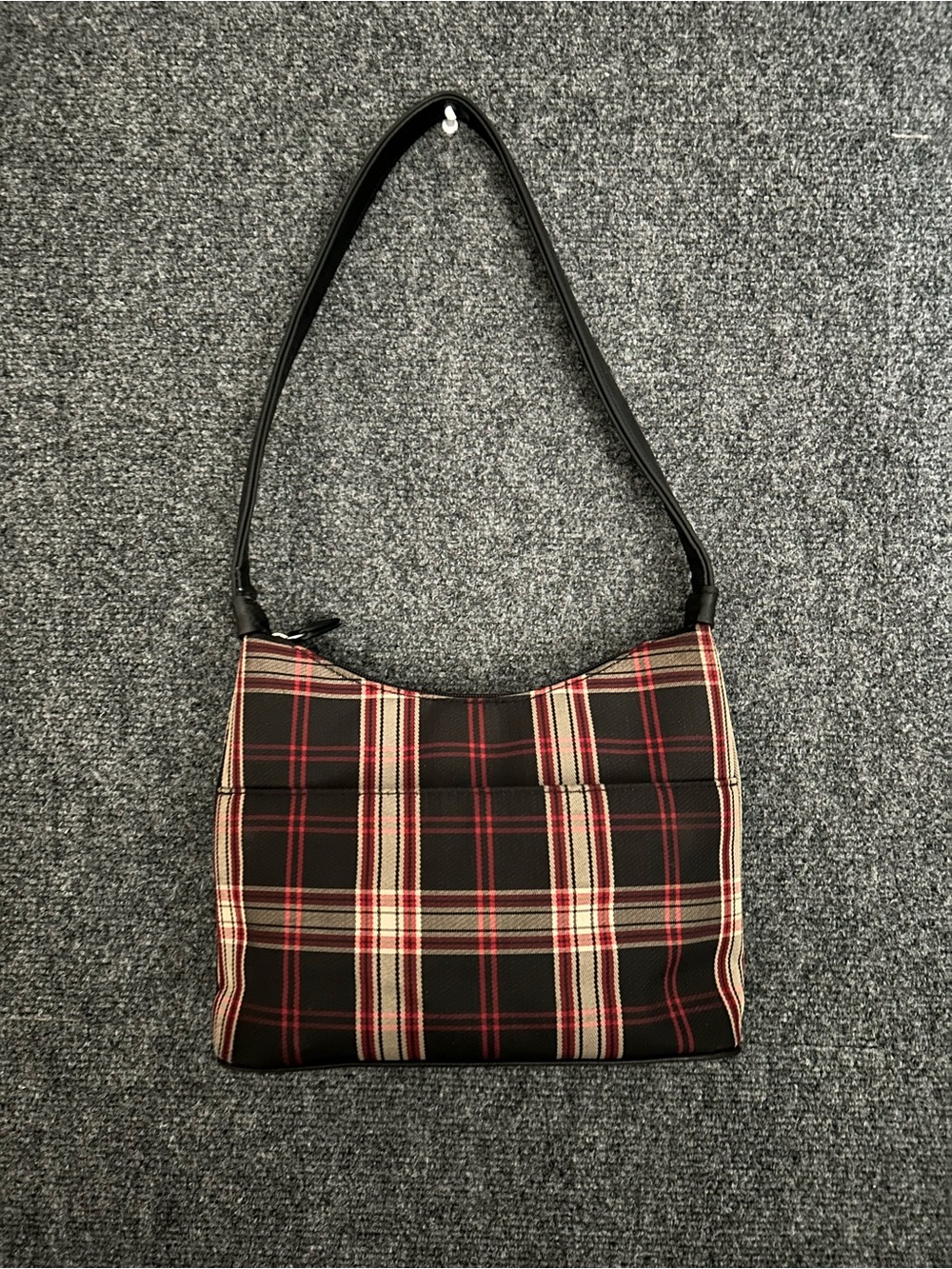 Croft & Barrow Classic Plaid Shoulder Bag - Black & Red